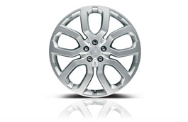 22x9 Inch Aluminum 6 Split Spoke Wheel In Low Gloss Black With Machined Accents Silverado 1500 Chevy Accessories Chevrolet Silverado